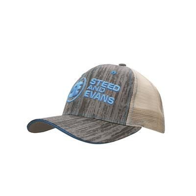 Picture of WOOD PRINTED BASEBALL CAP with Mesh Back.