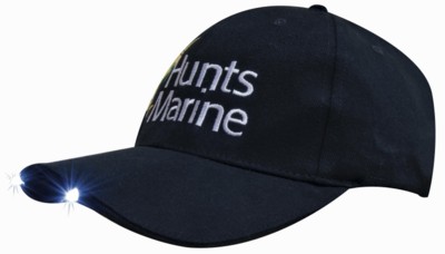 Picture of BRUSHED HEAVY COTTON BASEBALL CAP with LED Lights in Peak