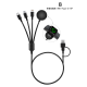 Picture of C39 - 4 in 1 Cable with Iwatch Charger in Black