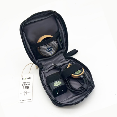 Picture of RPET TECH UNIPOUCH SMALL in Black.