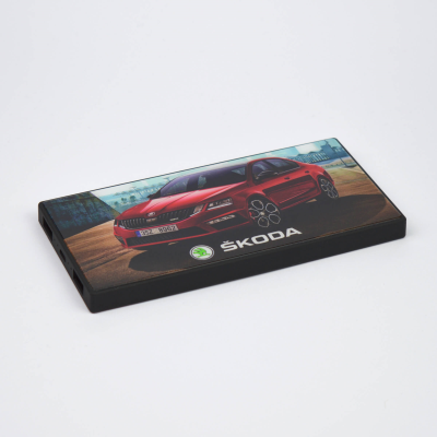 Picture of P55 STARK 5000MAH RECYCLED ABS POWER BANK in Black.
