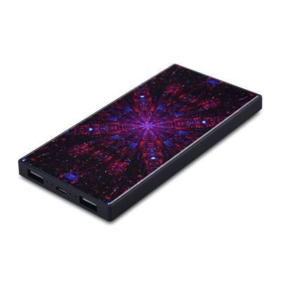 Picture of P55 5000MAH POWER BANK - SLIM LINE POWER BANK in 5000 Mah with Tempered Glass Branding