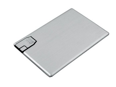 Picture of BABY CARD PLATINUM METAL USB FLASH DRIVE MEMORY STICK.