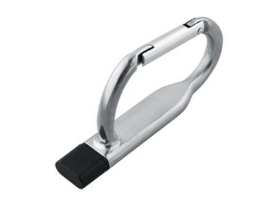 Picture of BABY CARABINER USB FLASH DRIVE MEMORY STICK in Silver.