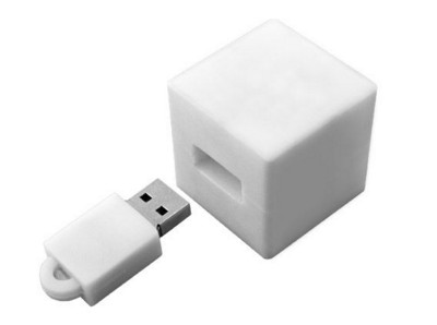 Picture of BABY CUBE USB FLASH DRIVE MEMORY STICK in PVC Rubber.