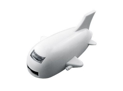 Picture of BABY AEROPLANE USB FLASH DRIVE MEMORY STICK in White.