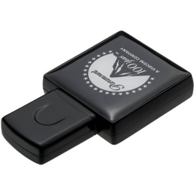 Picture of BABY SQUARE DOME USB MEMORY STICK in Black.