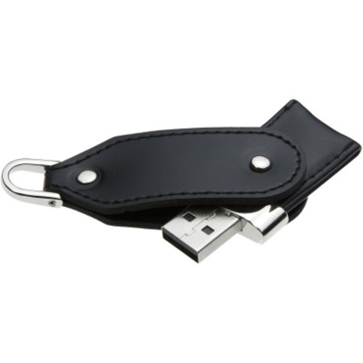 Picture of BABY LEATHER TWIST USB MEMORY STICK.