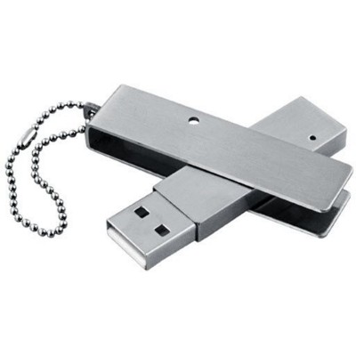 Picture of BABY METAL TWIST USB MEMORY STICK in Silver.