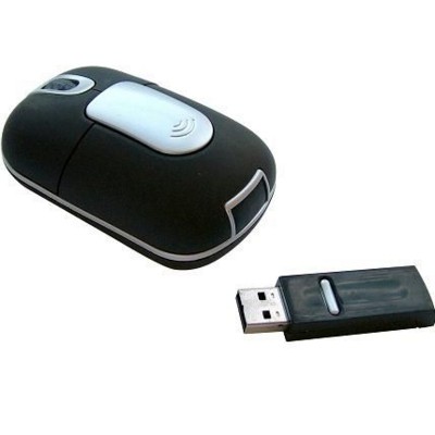 Picture of CORDLESS OPTICAL MOUSE in Black & Silver.