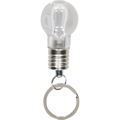 Picture of LIGHT BULB KEY HOLDER KEYRING in Silver