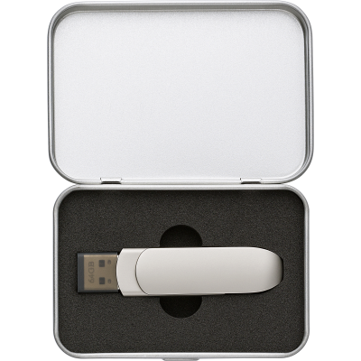 Picture of USB STICK with Metal Case in Silver.