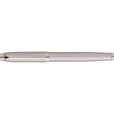 Picture of PARKER IM MONOCHROME ROLLERBALL PEN in Champagne.