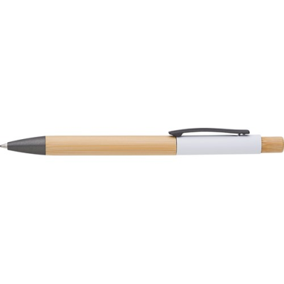 Picture of BAMBOO BALL PEN in White