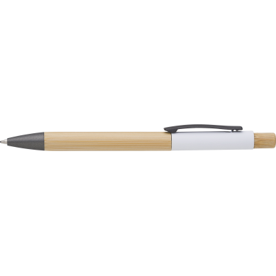 Picture of BAMBOO BALL PEN in White