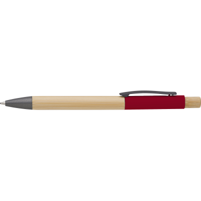 Picture of BAMBOO BALL PEN in Red.