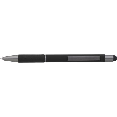 Picture of ALUMINIUM METAL BALL PEN in Black.