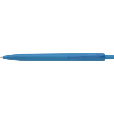 Picture of BARGAIN - PLASTIC BALL PEN in Light Blue.