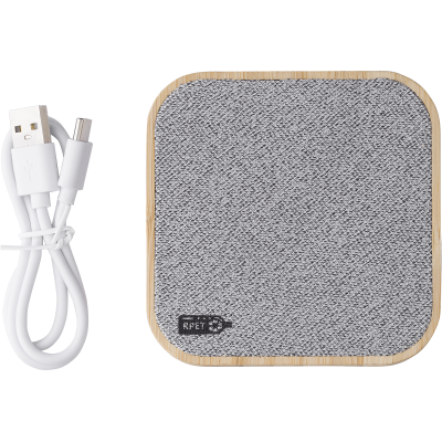 Picture of BAMBOO CHARGER in Grey.