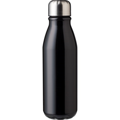 Picture of ORION - RECYCLED ALUMINIUM METAL BOTTLE (550ML) SINGLE WALLED in Black