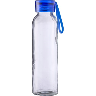 Picture of GLASS BOTTLE (500ML) in Light Blue.