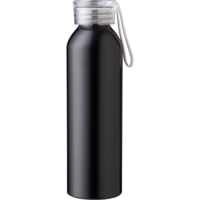 Picture of RECYCLED ALUMINIUM METAL BOTTLE (650ML) SINGLE WALLED in White.