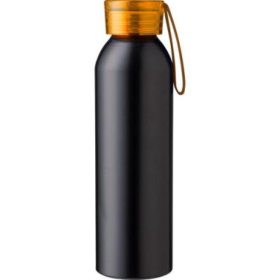 Picture of RECYCLED ALUMINIUM METAL BOTTLE (650ML) SINGLE WALLED in Orange.
