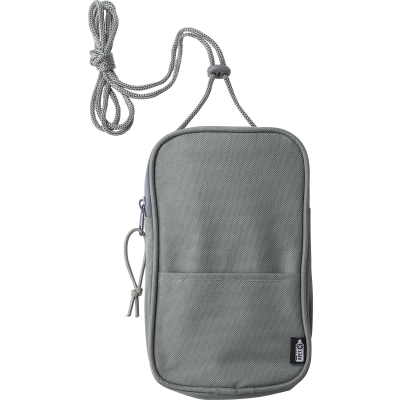 Picture of RPET SHOULDER BAG in Grey.