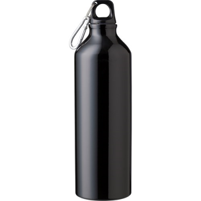 Picture of RECYCLED ALUMINIUM METAL BOTTLE (750ML) SINGLE WALLED in Black.