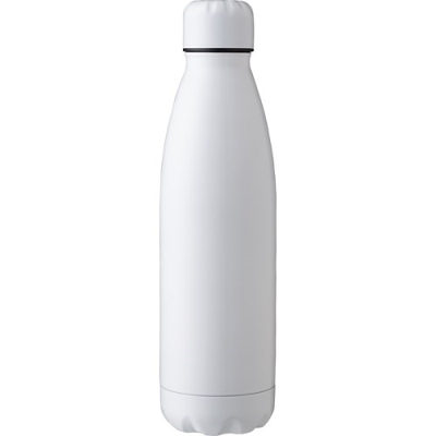 Picture of KARA - DOUBLE WALLED STAINLESS STEEL METAL BOTTLE (500ML) in White.