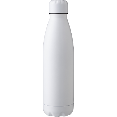 Picture of KARA - DOUBLE WALLED STAINLESS STEEL METAL BOTTLE (500ML) in White.