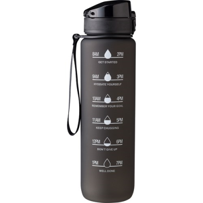 Picture of ASTRO - RPET BOTTLE with Time Markings (1000Ml) in Black