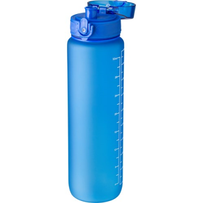 Picture of ASTRO - RPET BOTTLE with Time Markings (1000Ml) in Cobalt Blue.