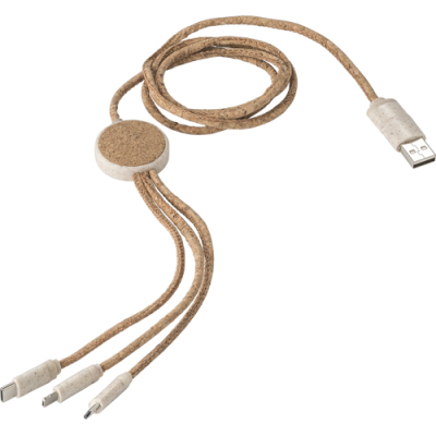 Picture of STAINLESS STEEL METAL CHARGER CABLE in Brown