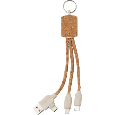 Picture of CORK CHARGER CABLE in Brown.