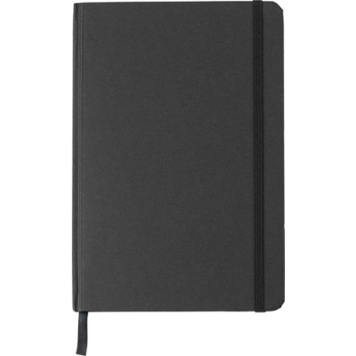 Picture of RECYCLED CARTON NOTE BOOK (A5) in Black.