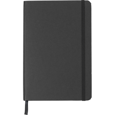 Picture of RECYCLED CARTON NOTE BOOK (A5) in Black.