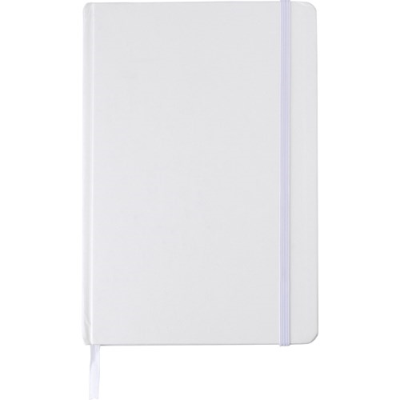 Picture of RECYCLED CARTON NOTE BOOK (A5) in White.