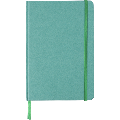 Picture of RECYCLED CARTON NOTE BOOK (A5) in Green.