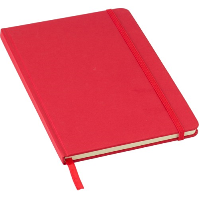 Picture of RECYCLED CARTON NOTE BOOK (A5) in Red