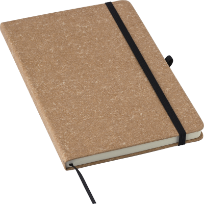 Picture of BONDED LEATHER NOTE BOOK (A5) in Brown.