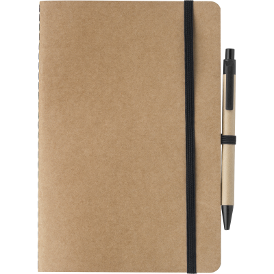 Picture of RECYCLED CARTON NOTE BOOK (A5) in Black