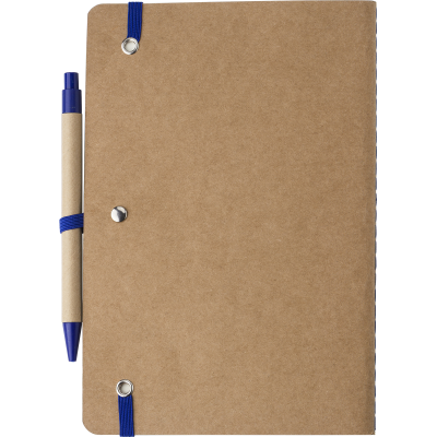 Picture of RECYCLED CARTON NOTE BOOK (A5) in Cobalt Blue