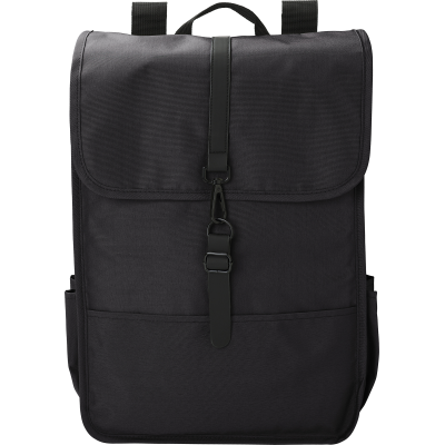 Picture of RPET BACKPACK RUCKSACK in Black