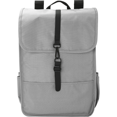 Picture of RPET BACKPACK RUCKSACK in Pale Grey