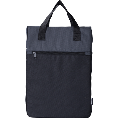 Picture of RPET BACKPACK RUCKSACK in Grey.