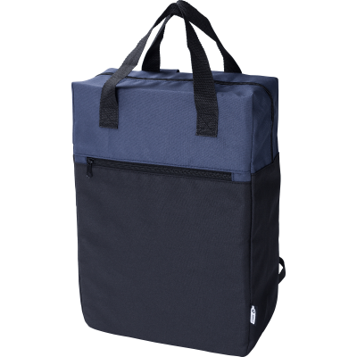 Picture of RPET BACKPACK RUCKSACK in Blue.