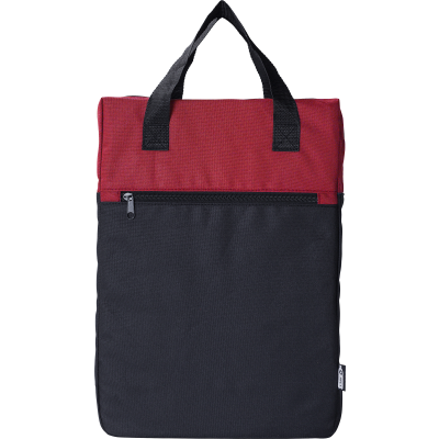 Picture of RPET BACKPACK RUCKSACK in Red