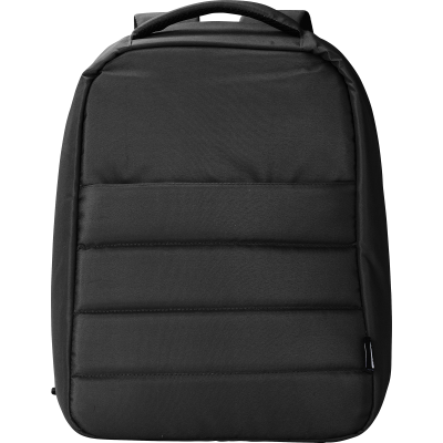 Picture of RPET ANTI-THEFT LAPTOP BACKPACK RUCKSACK in Black