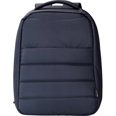 Picture of RPET ANTI-THEFT LAPTOP BACKPACK RUCKSACK in Blue.